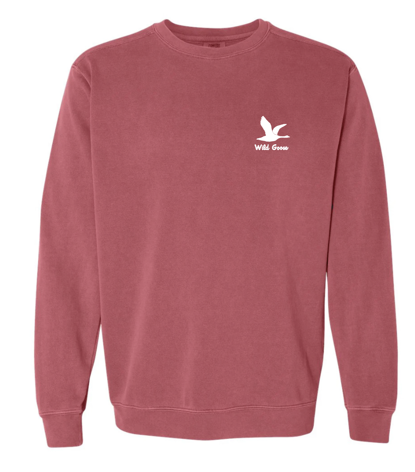 Comfort Goose Crewneck-Crimson Red