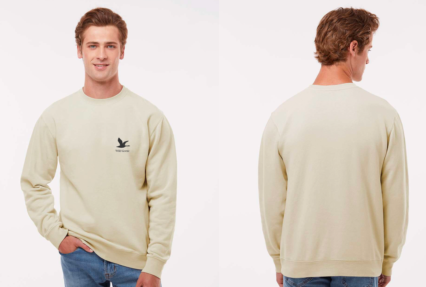 Comfort Goose Crewneck-Ivory White