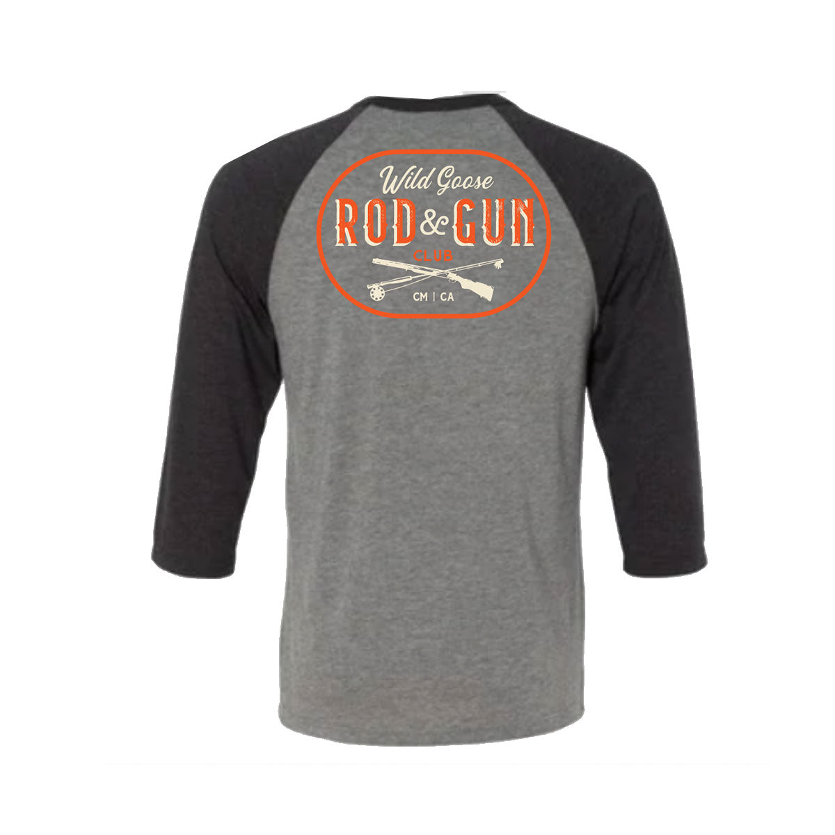 Rod & Gun Grey and Black Baseball Tee