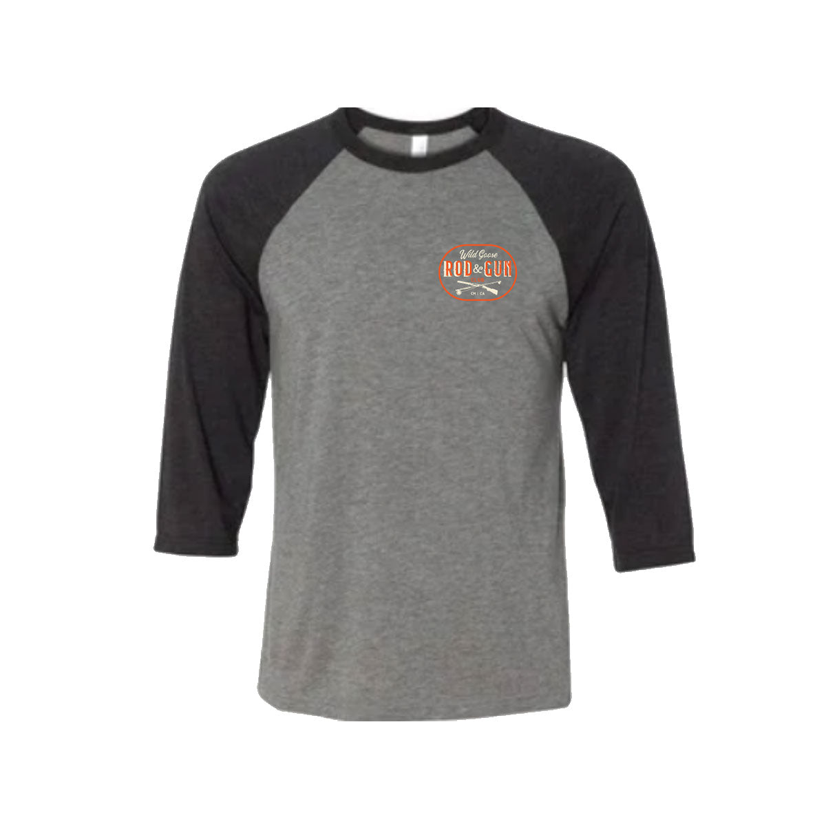 Rod & Gun Grey and Black Baseball Tee