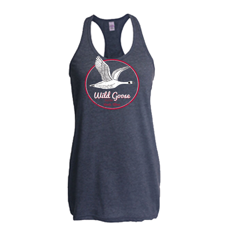Women's Triblend Racerback Tank - Navy Blue
