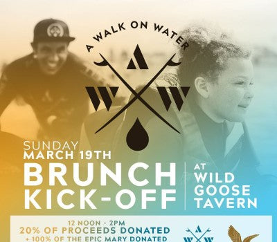 Brunch Kick-Off for A Walk On Water